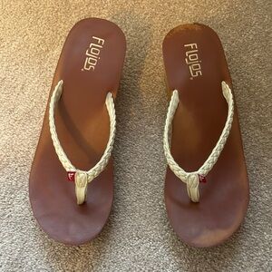 Flojos Women's Cream Sandals